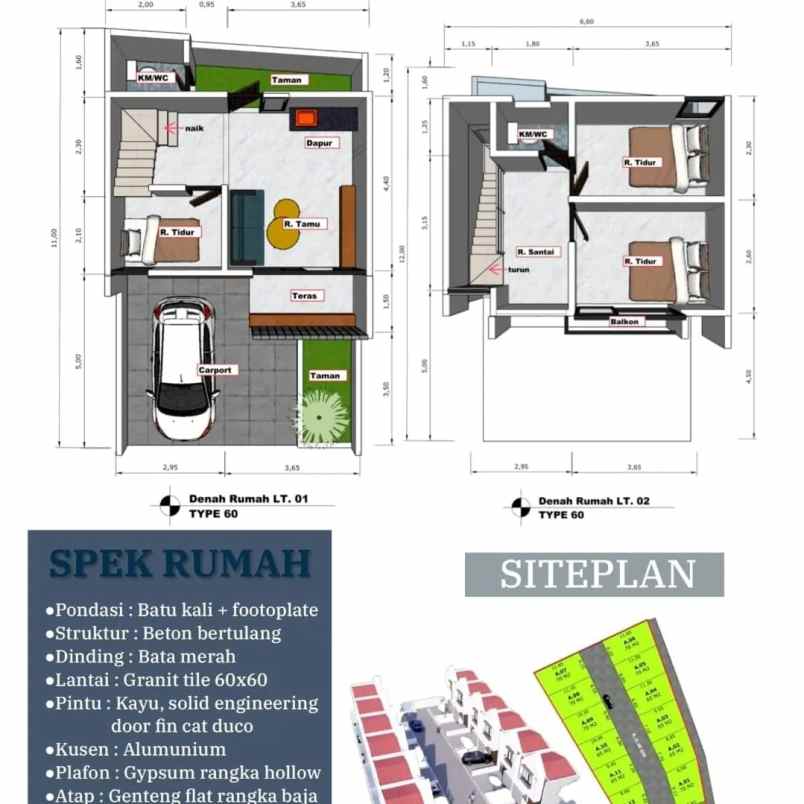 dijual rumah jl bulusan