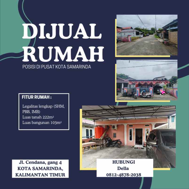dijual rumah jl cendana gang 4