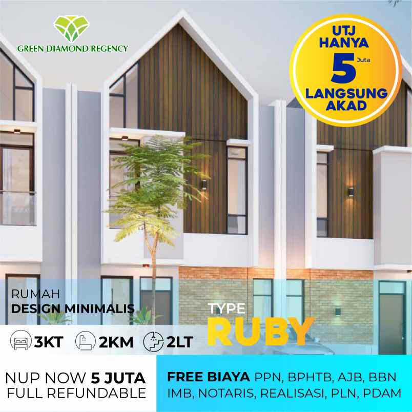 dijual rumah jl desa tebalo dahanrejo