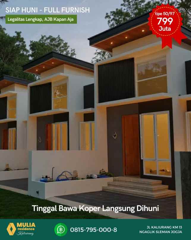 dijual rumah jl kaliurang km 13