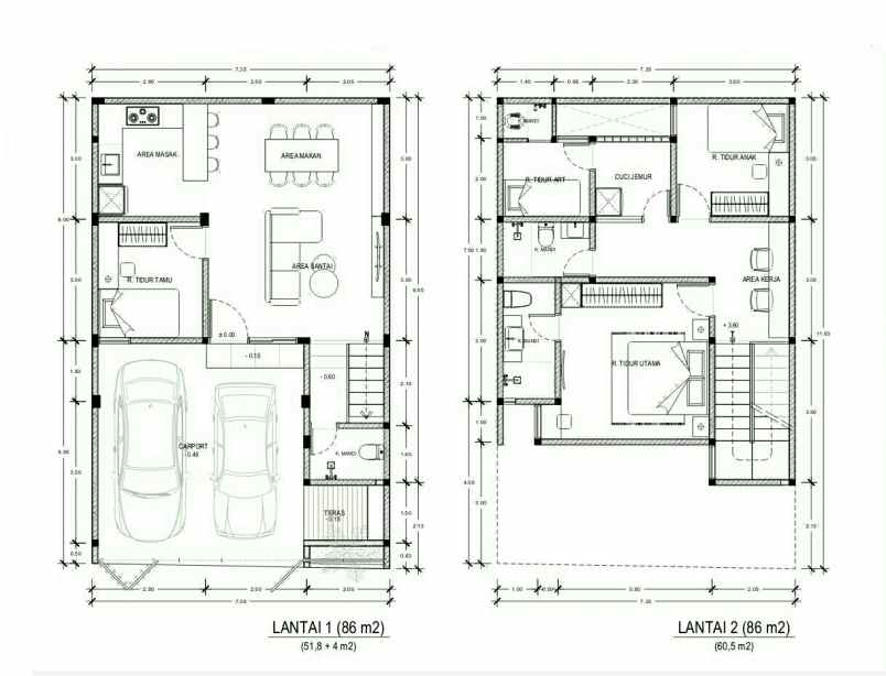 dijual rumah jl pulo asem rawamangun