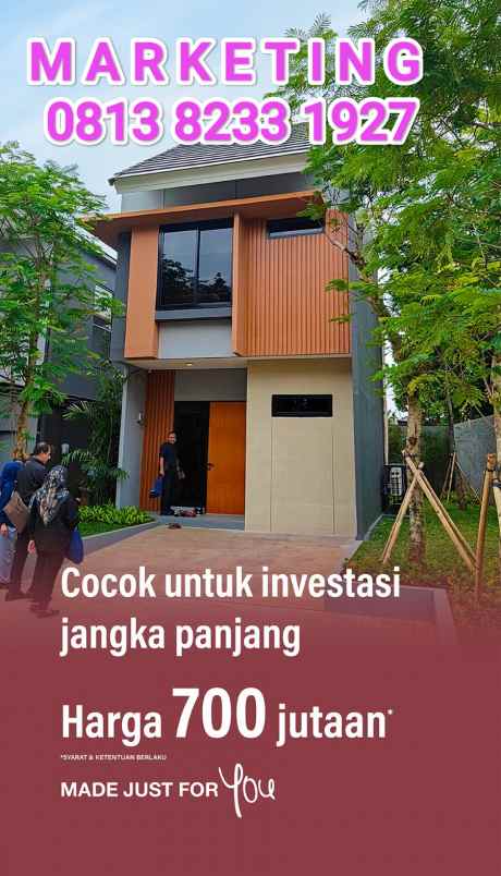 dijual rumah jl raya tamansari kec setu