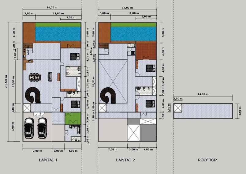 dijual rumah jl sekolah duta iv