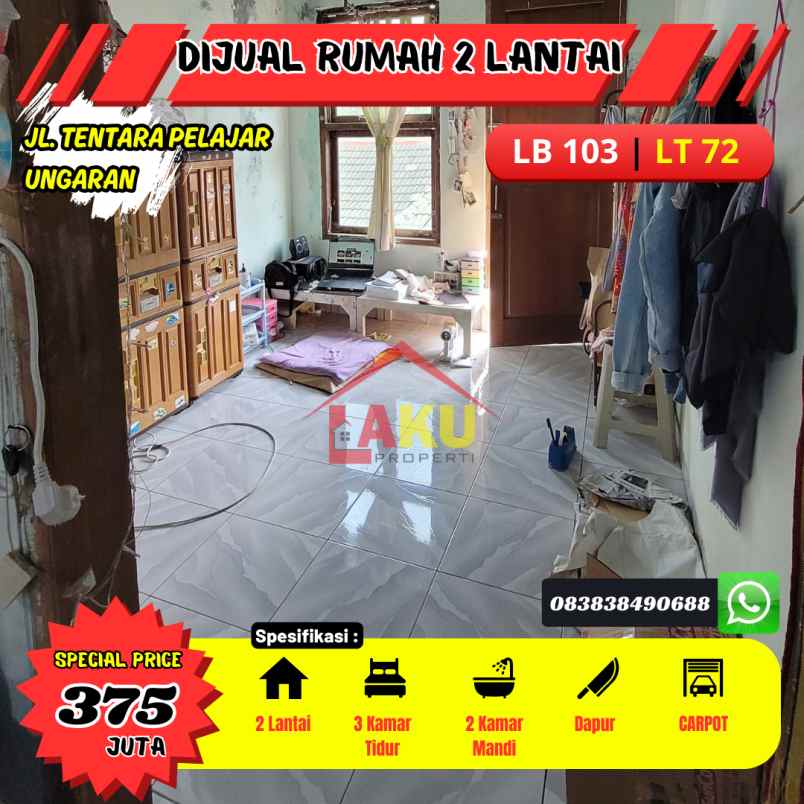 dijual rumah jl tentara pelajar