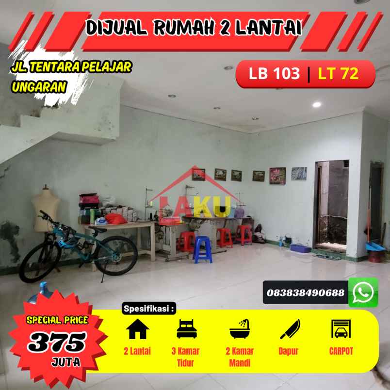 dijual rumah jl tentara pelajar