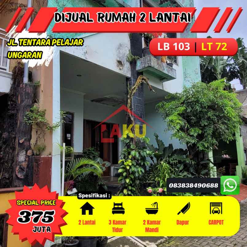 dijual rumah jl tentara pelajar