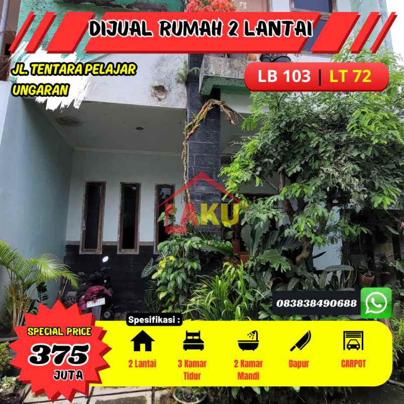 dijual rumah jl tentara pelajar