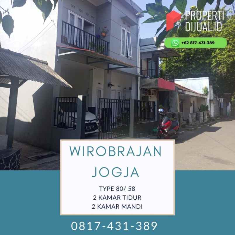 dijual rumah jl wirobrajan