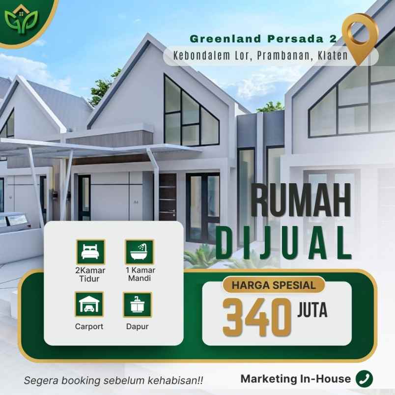 dijual rumah kebondalem lor prambanan