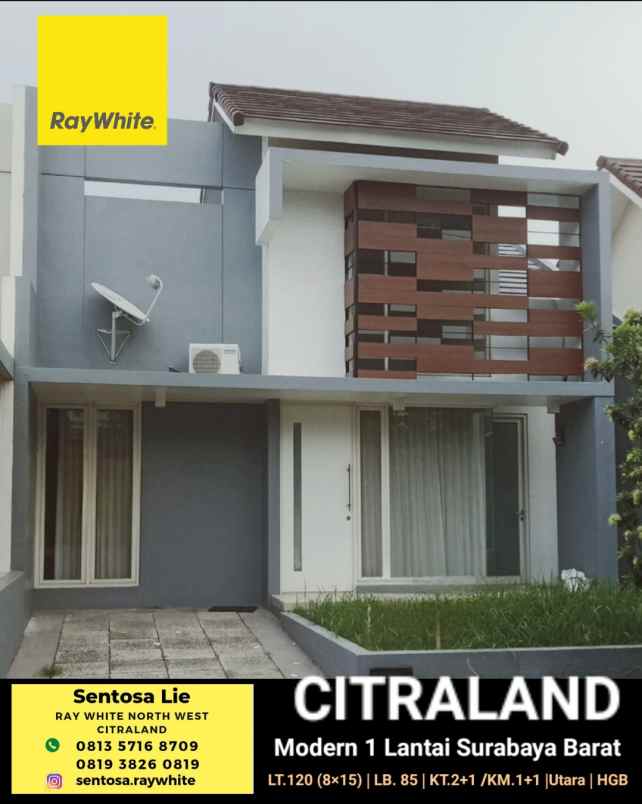 dijual rumah kingstown citraland