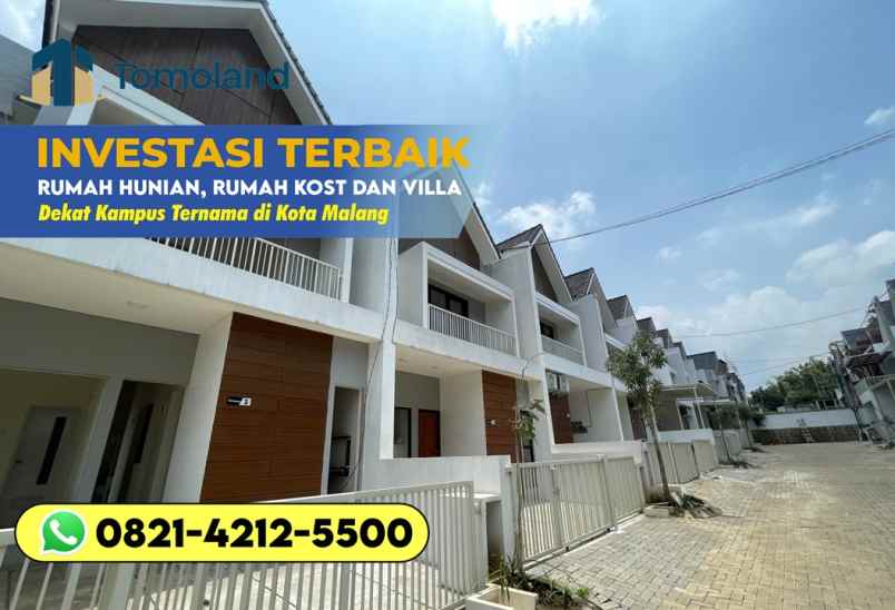 dijual rumah kos malang siap usaha dan tinggal