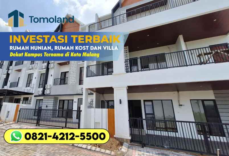 dijual rumah kos malang siap usaha dan tinggal