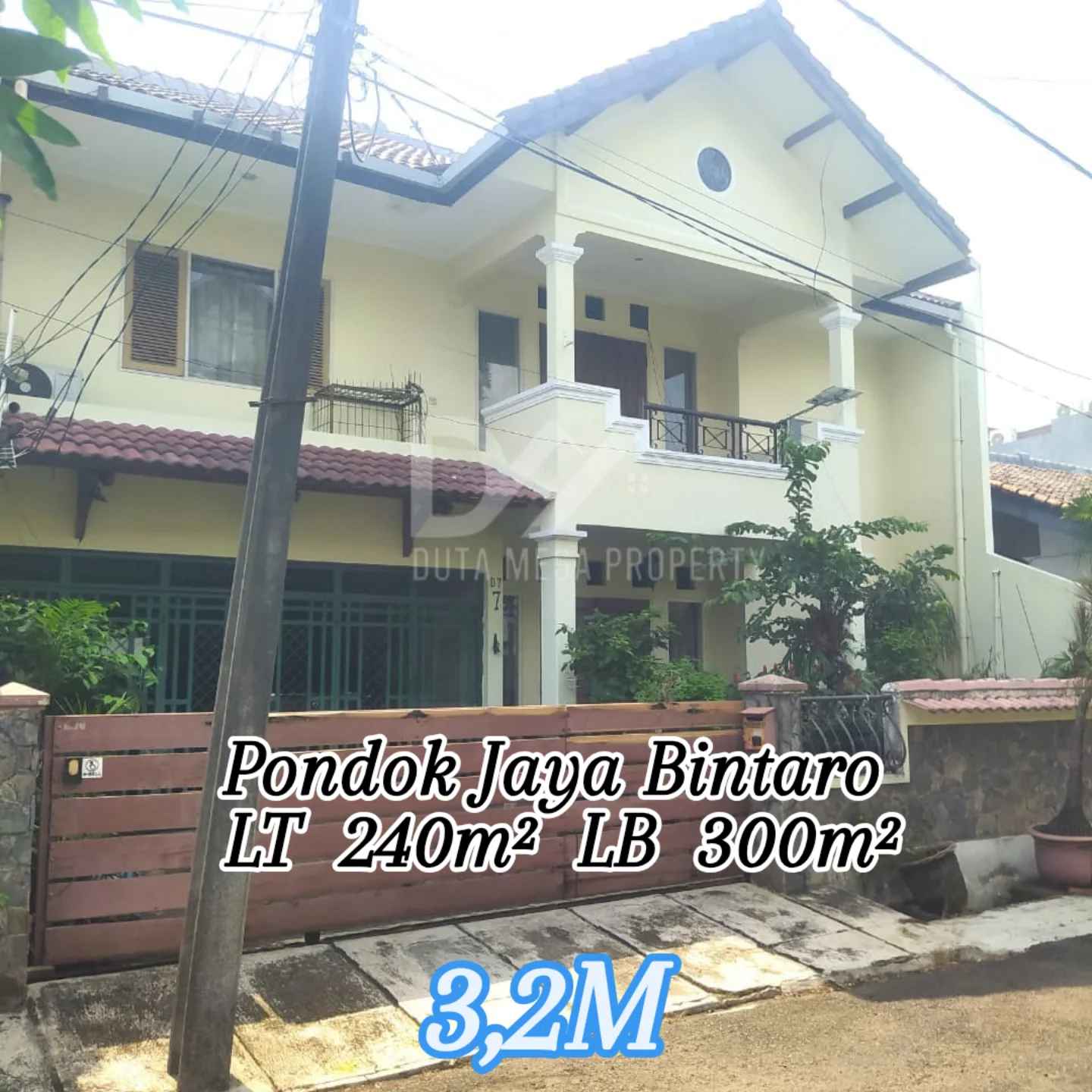 dijual rumah luas di pondok jaya bintaro