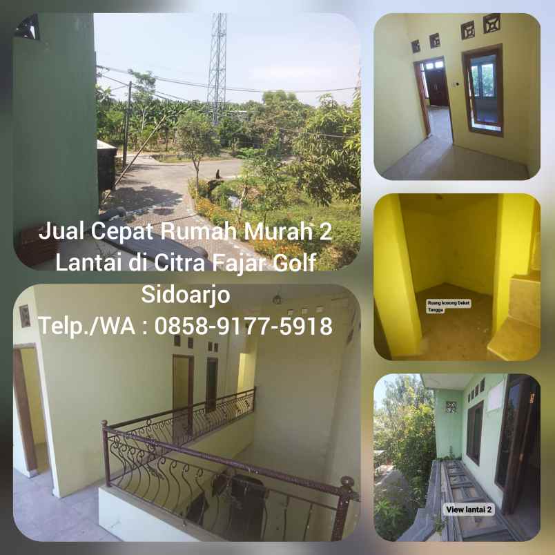 dijual rumah perum citra fajar golf