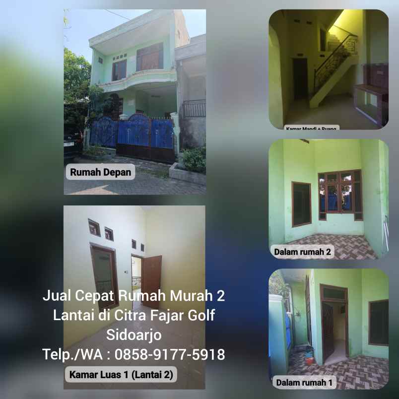 dijual rumah perum citra fajar golf