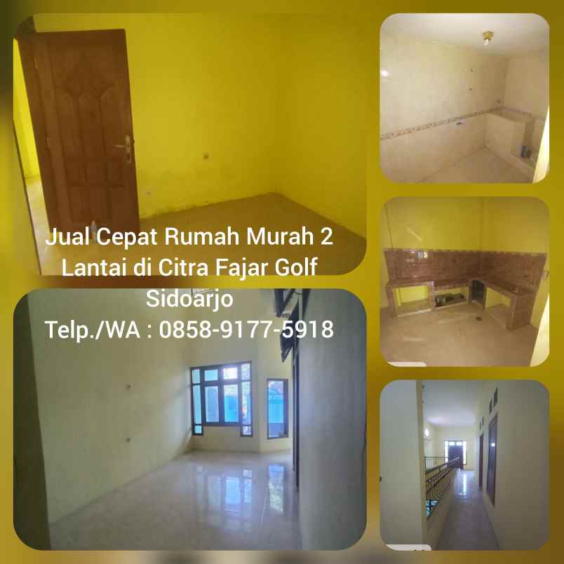 dijual rumah perum citra fajar golf