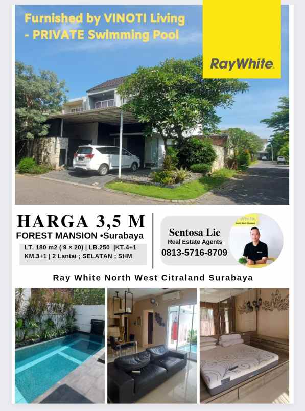 dijual rumah perumahan forest mansion