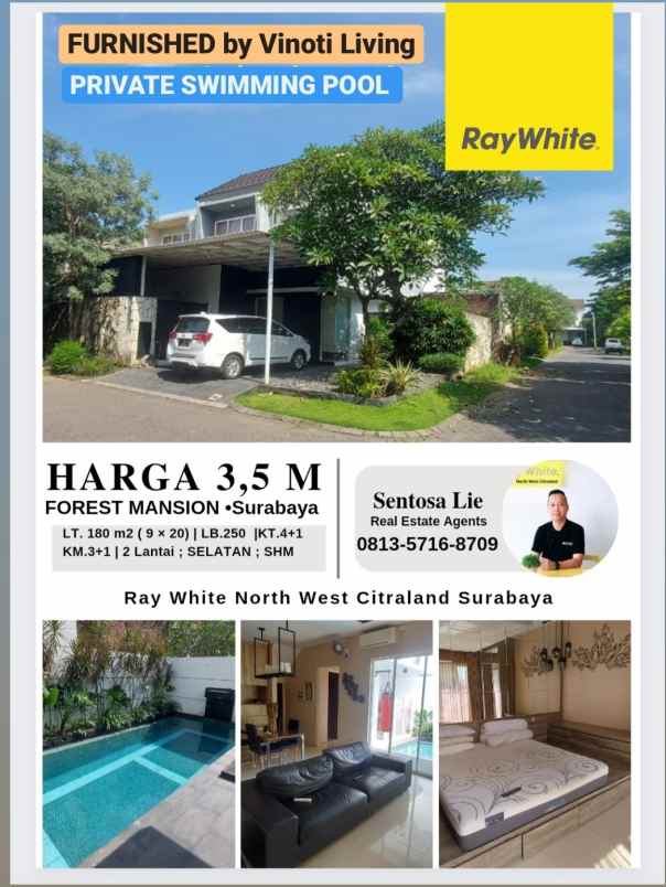 dijual rumah perumahan forest mansion