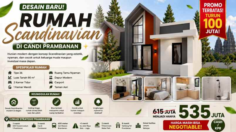 dijual rumah perumakan kkr2 prambanan