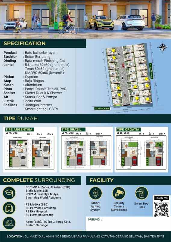 dijual rumah pondok benda pamulang