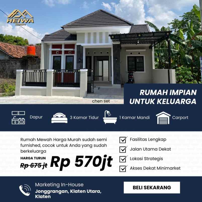 dijual rumah randugunting tamanmartani