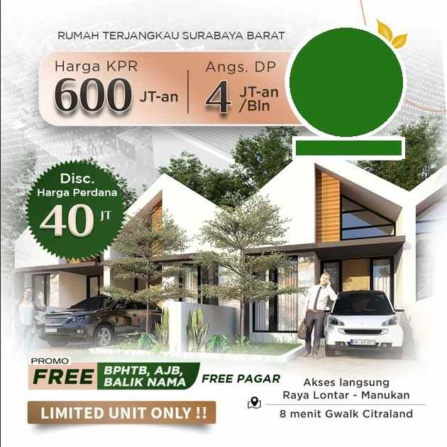 dijual rumah regency one kuwukan