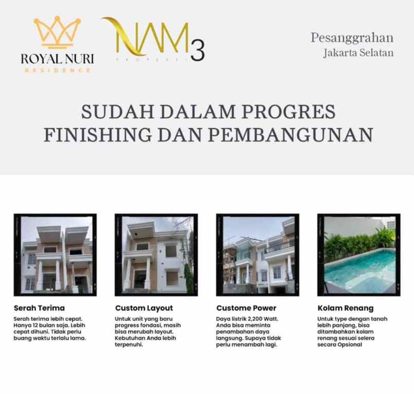 dijual rumah royal nuri residence