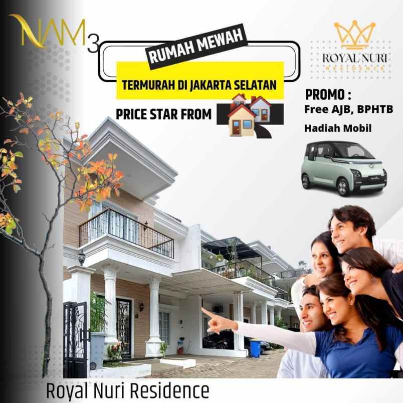 dijual rumah royal nuri residence