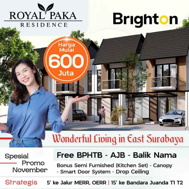 dijual rumah royal paka residence