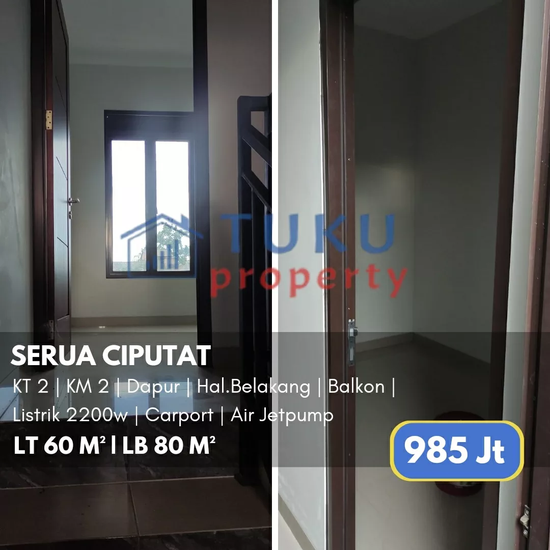 dijual rumah serua indah ciputat