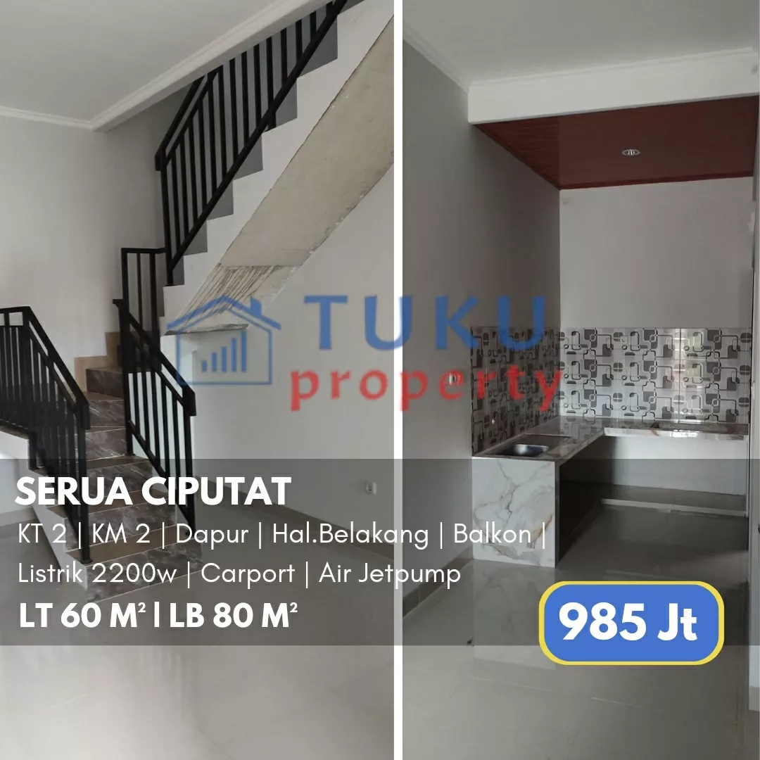 dijual rumah serua indah ciputat