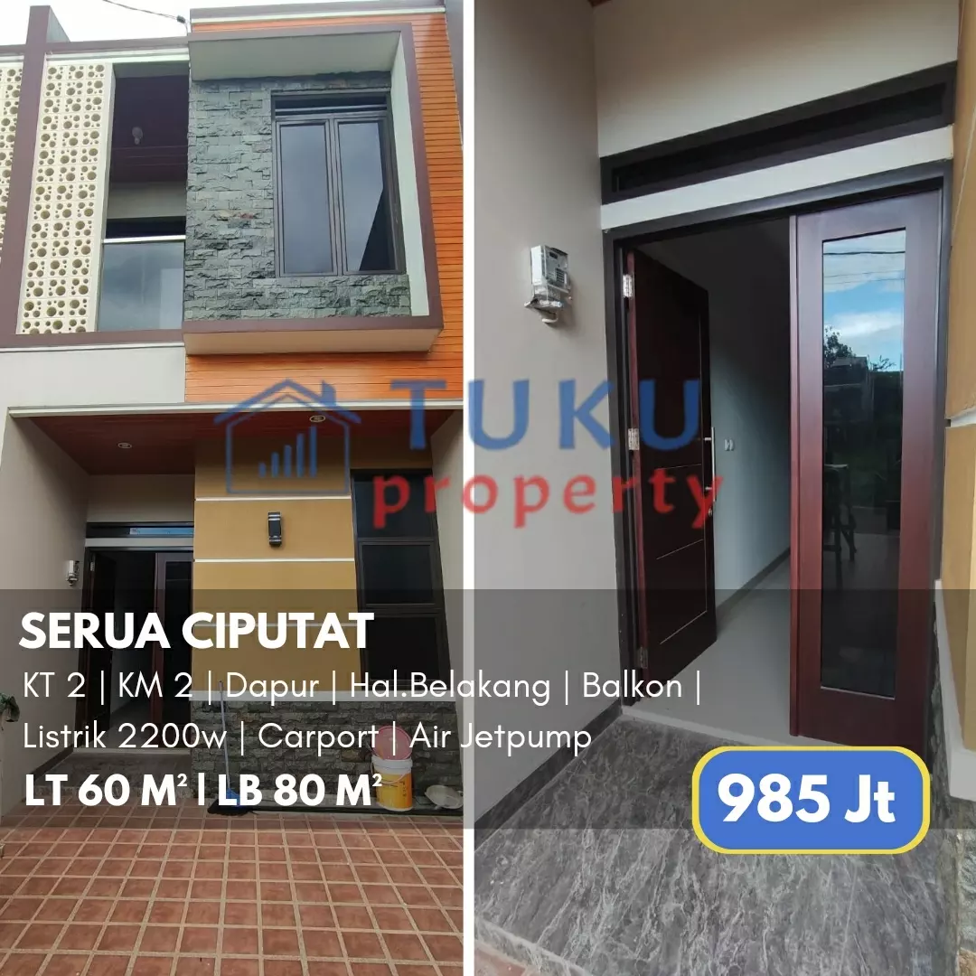 dijual rumah serua indah ciputat