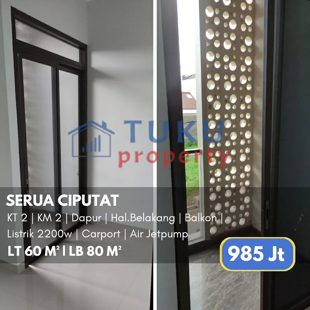 dijual rumah serua indah ciputat