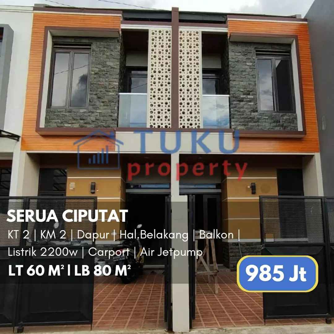 dijual rumah serua indah ciputat