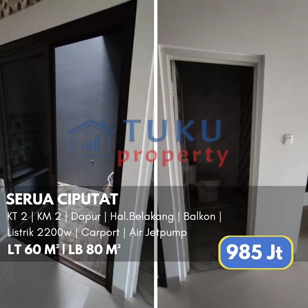 dijual rumah serua indah ciputat