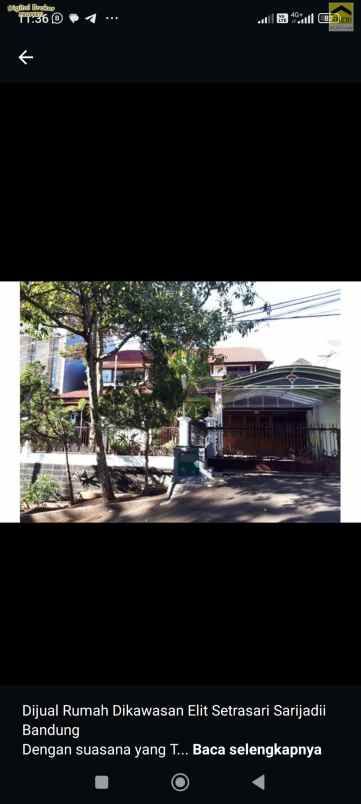 dijual rumah setrasari