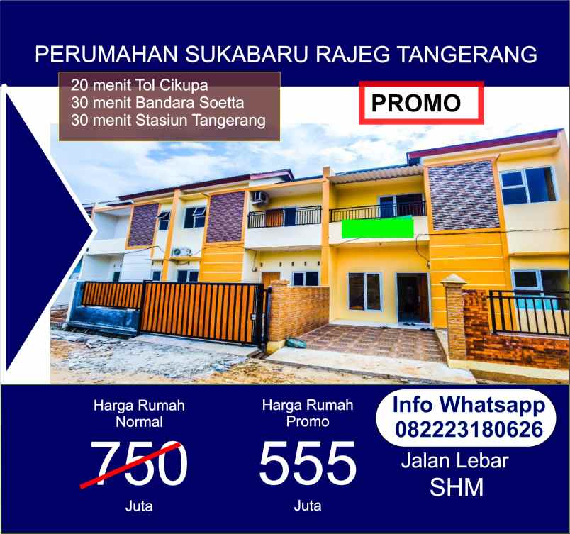 dijual rumah sukabaru rajeg tangerang