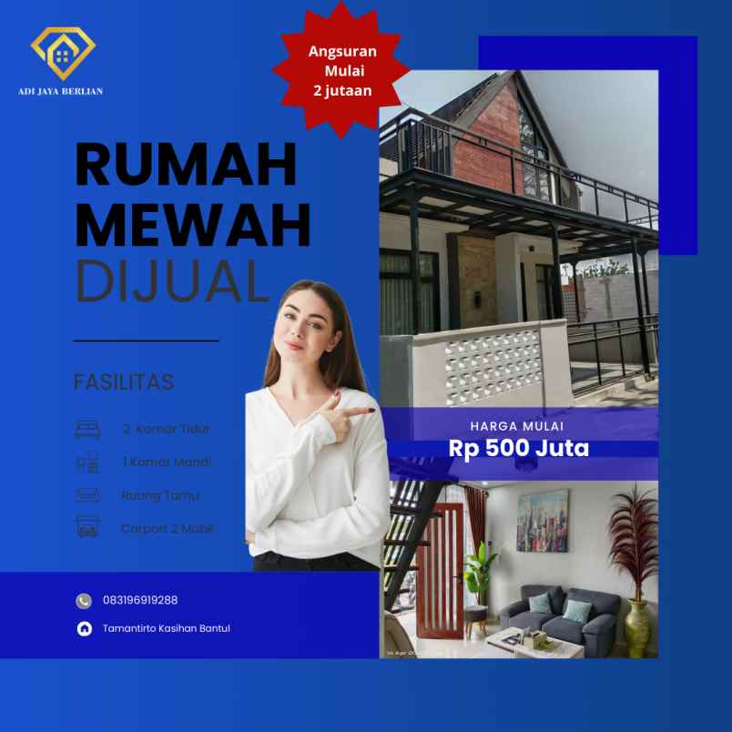 dijual rumah tamantirto kasihan bantul