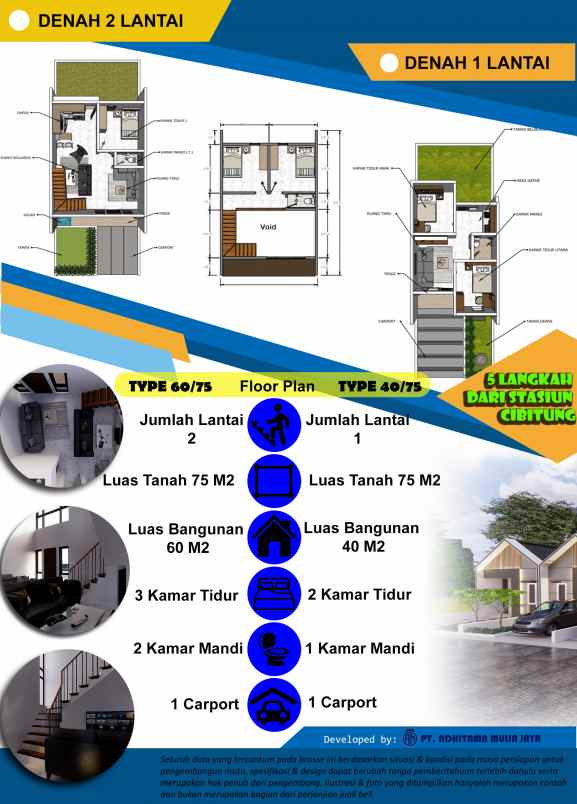 dijual rumah wanasari kec cibitung kab