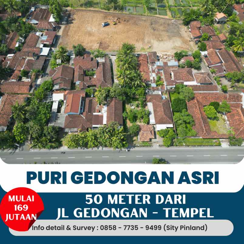 dijual tanah gedongan sumberagung