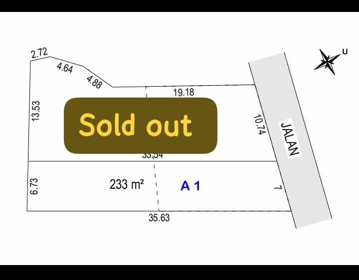 dijual tanah jalan damai