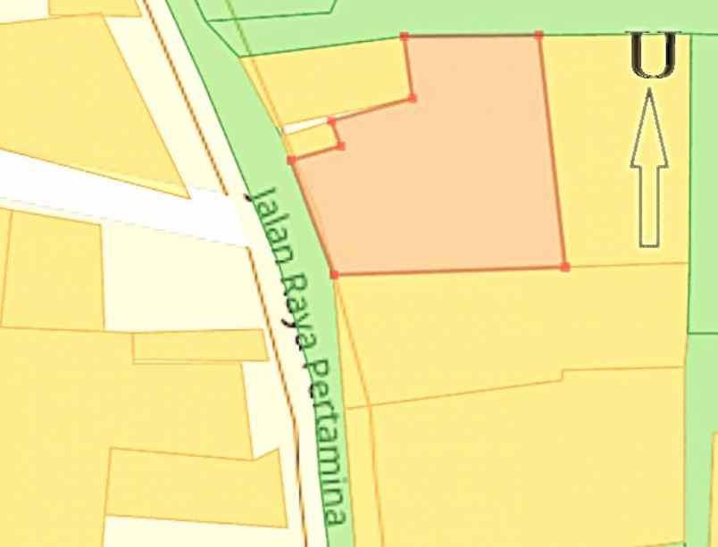 dijual tanah jalan raya pertamina