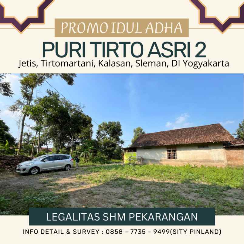 dijual tanah jetis tirtomartani kalasan