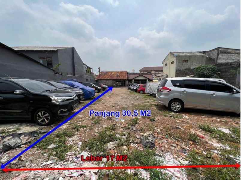 dijual tanah jl buaran duren sawit