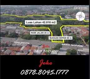 dijual tanah jl raya bogor km 51