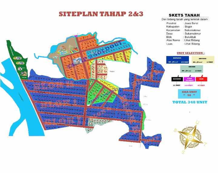 dijual tanah jl sukajaya kec jonggol