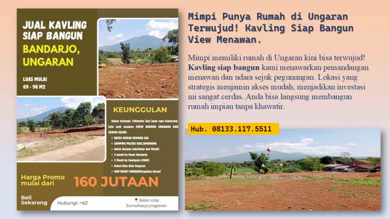 dijual tanah jl urip sumoharjo