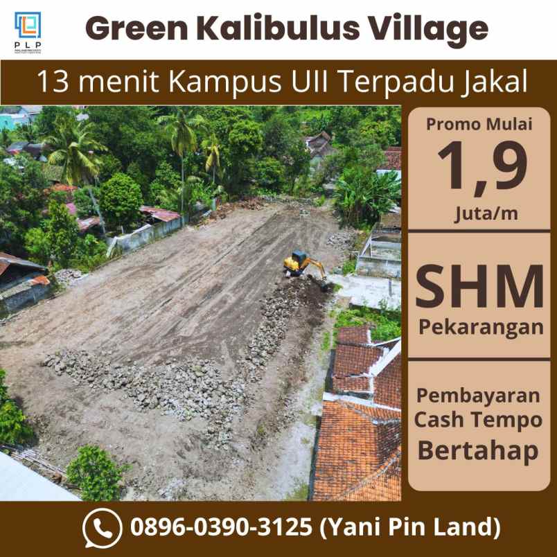 dijual tanah kalibulus bimomartani