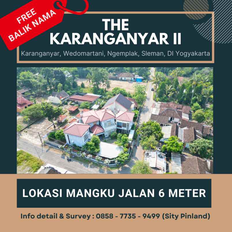 dijual tanah karanganyar wedomartani