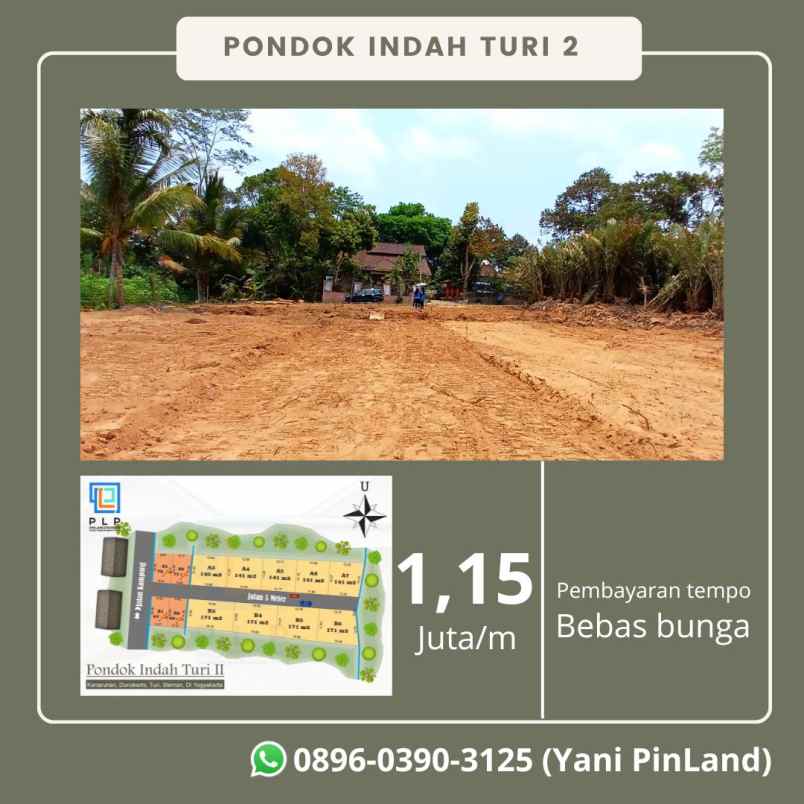 dijual tanah kenaruhan donokerto turi